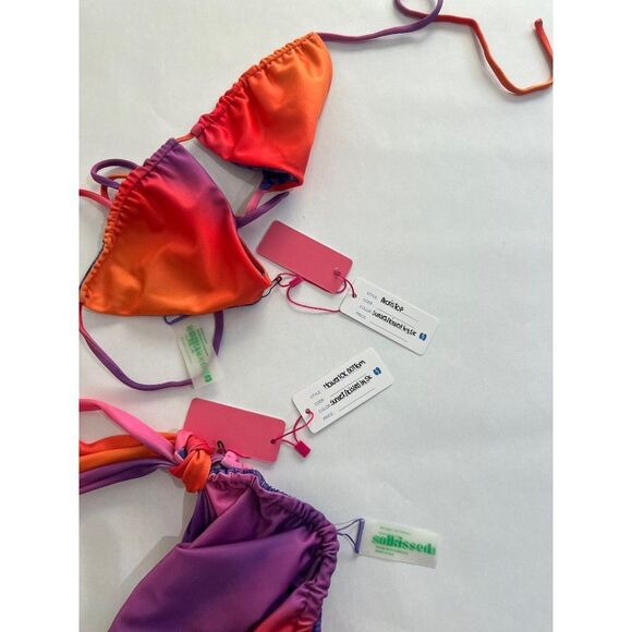 NWT Solkissed Alexis Top Maverick Bottom Bikini in Sunset Kissed(REVERSIBLE) - Picture 4 of 4
